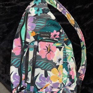 Vera Bradley Tropical Floral Sling Backpack - Multicolor